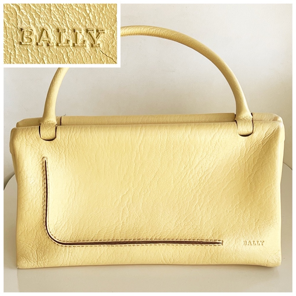 Bally Yellow Satchel Bag